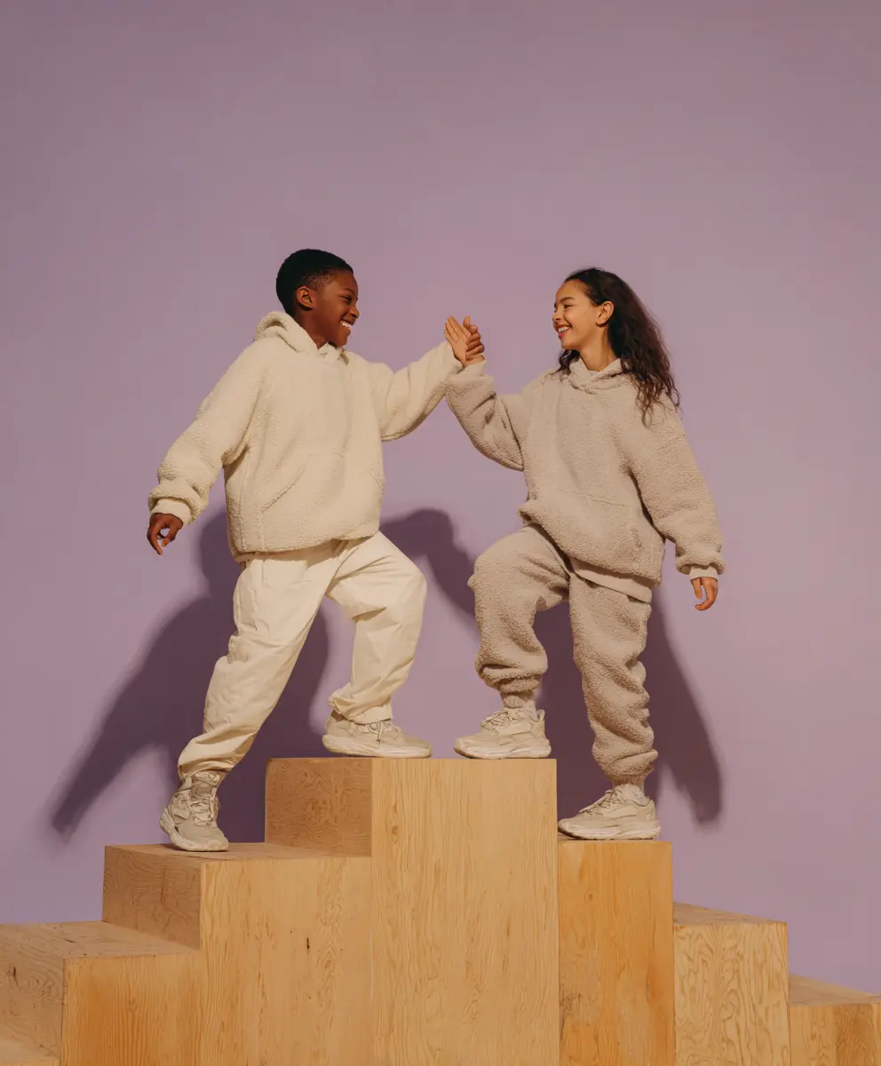 Family dancing together